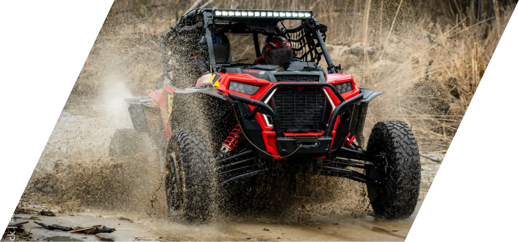 Suzukaku components fitted to an off-road side-by-side vehicle
